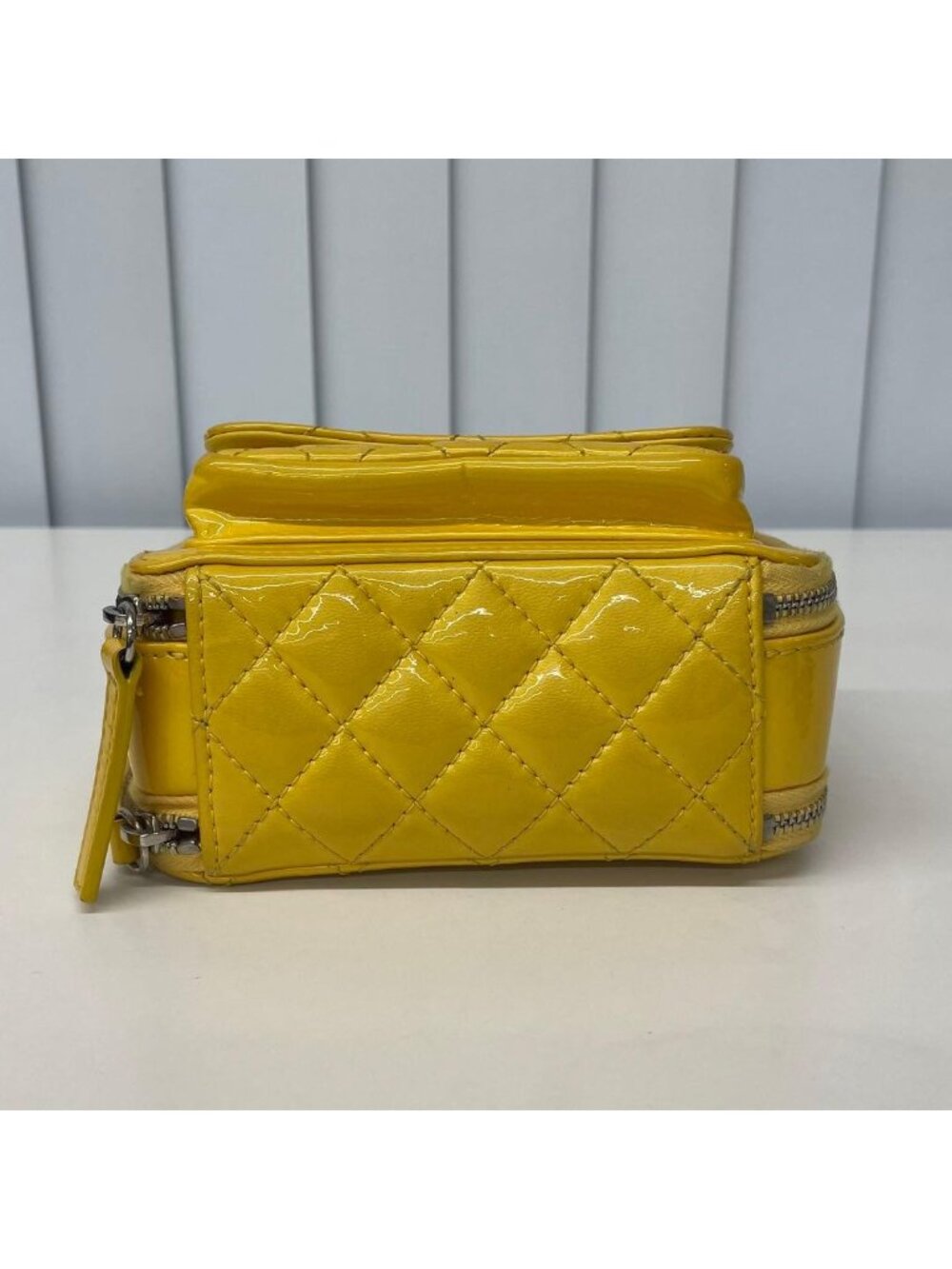 Chanel Mini Quilted Patent Leather Chain - Picture 10 of 10